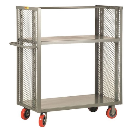 Little Giant Adj Shelf Truck, 2 Sided, 3600 lb., 24x48, Steel, 3600 lb Load Capacity, 3 Shelves, 57" H DET3-A-2448-6PY