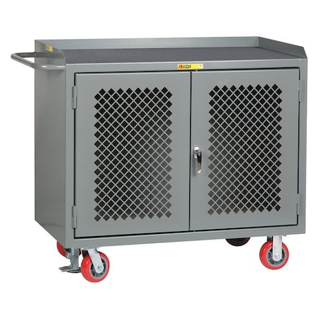 Little Giant Bench Cabinet, 24x48, 2 Door, Vinyl Mat MMP2D-2448-FL