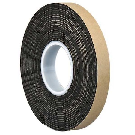 3M 3M 4496B Double Coated Foam Tape 0.375" x 5yd, Black 4496B