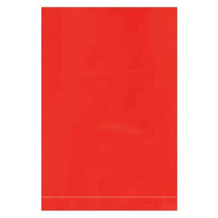 Partners Brand Flat Poly Bags, 4" x 6", 2 mil, Red, 1000 PK PB390R