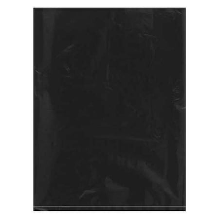Partners Brand Flat Poly Bags, 9" x 12", 2 mil, Black, 1000 PK PB480BK