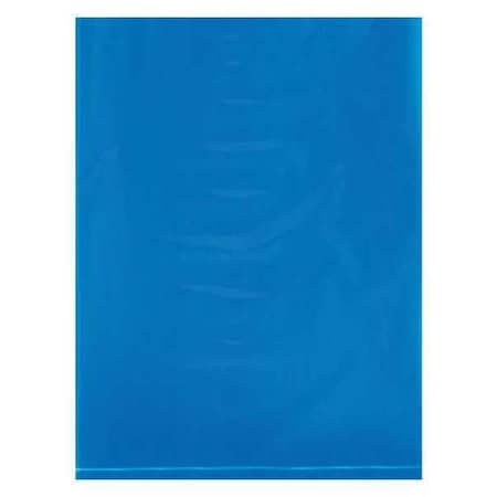 Partners Brand Flat Poly Bags, 9" x 12", 2 mil, Blue, 1000 PK PB480BL