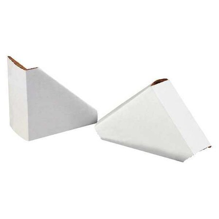 Partners Brand Frame Protector, 4" x 4", White, PK504 FR44MD