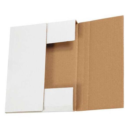 Partners Brand Easy-Fold Mailers, 10 1/4" x 8 1/4" x 1 1/4", White, 50/Bundle M1081