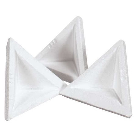 Partners Brand Foam Corners, 4 1/2" x 4 1/2" x 6 3/8", White, PK500 PF209