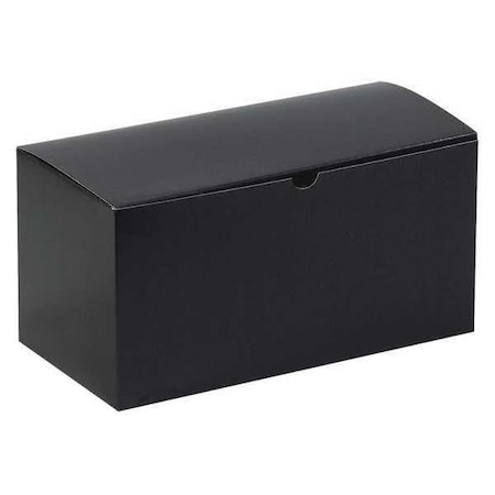 Partners Brand 12 in x 6 in x 6 in Gift Box, Black, Fibreboard, 50 PK GB126BK