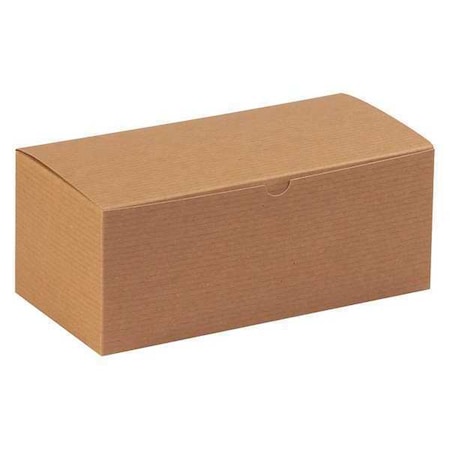 Partners Brand 10 in x 5 in x 4 in Gift Box, Kraft, Fiberboard, 100 PK GB105K