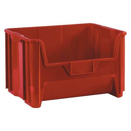 Partners Brand Storage Bin, Red, 4 in; 5 in W, 6-1/2 in; 9-1/4 in L, 3 PK BING111