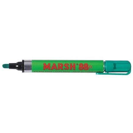 Marsh Metal Paint Marker, Green 88fx , PK12, Green Color Family, 12 PK MK110GN