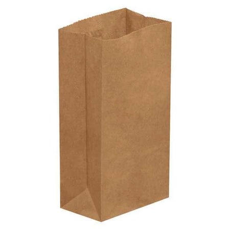 Partners Brand Grocery Bags, 3 1/2" x 2 3/8" x 6 7/8", Kraft, PK500 BGG113K