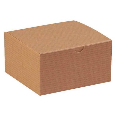 Partners Brand 5 in x 5 in x 3 in Gift Box, Kraft, Fiberboard, 100 PK GB553K