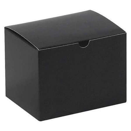 Partners Brand 6 in x 4 1/2 in x 4 1/2 in Gift Box, Black, Fiberboard, 100 PK GB644BK