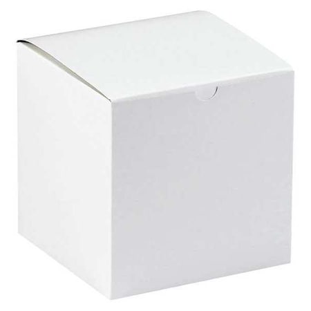 Partners Brand 8 in x 8 in x 8 1/2 in Gift Box, White, Fiberboard, 50 PK GB888