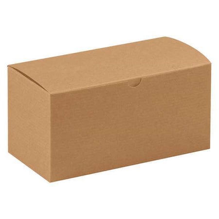 Partners Brand 9 in x 4 1/2 in x 4 1/2 in Gift Box, Kraft, Fiberboard, 100 PK GB944K