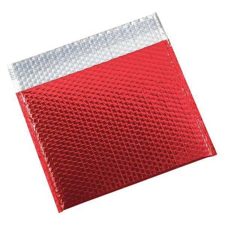Partners Brand Glamour Bubble Mailers, 13 3/4" x 11", Red, PK48 GBM1311R
