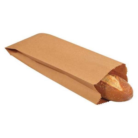 Partners Brand Grocery Bags, 4 1/2" x 2 1/2" x 16", Kraft, PK500 BGG102K