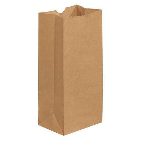 Partners Brand Grocery Bags, 5" x 3 1/4" x 9 3/4", Kraft, PK500 BGG103K