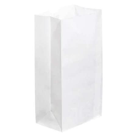 Partners Brand Grocery Bags, 6 1/8" x 4" x 12 3/8", White, PK500 BGG105W