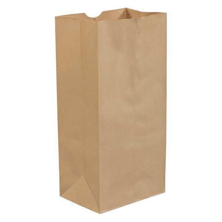Partners Brand Grocery Bags, 8 1/4" x 5 5/16" x 16 1/8", Kraft, PK500 BGG117K