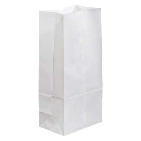 Partners Brand Grocery Bags, 7 3/4" x 4 3/4" x 16", White, PK500 BGG108W