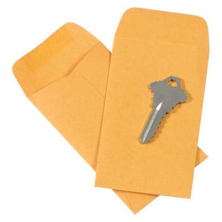 Partners Brand Gummed Envelopes, 2 1/2" x 4 1/4", Kraft, PK5000 EN1029