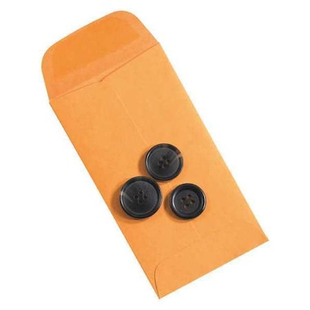 Partners Brand Gummed Envelopes, 2 1/4" x 3 1/2", Kraft, PK5000 EN1028