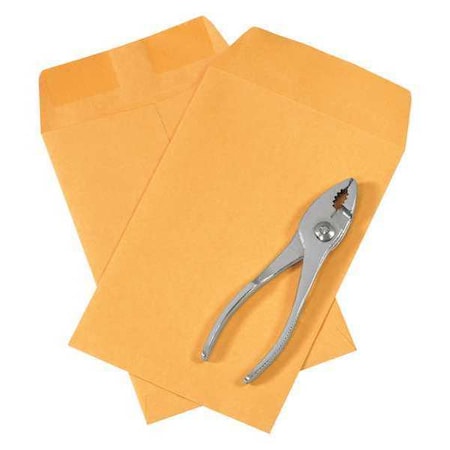 Partners Brand Gummed Envelopes, 6" x 9", Kraft, PK2500 EN1020