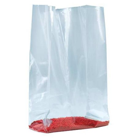 Partners Brand Gusseted Poly Bags, 6" x 4" x 15", 1.5 mil, Clear, 1000 PK PB1430