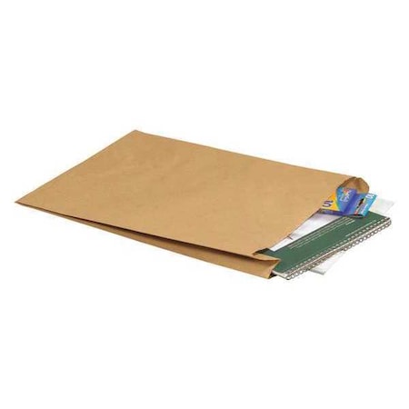 Partners Brand Gusseted Merchandise Bags, 12" x 3" x 18", Kraft, PK500 BGM107K