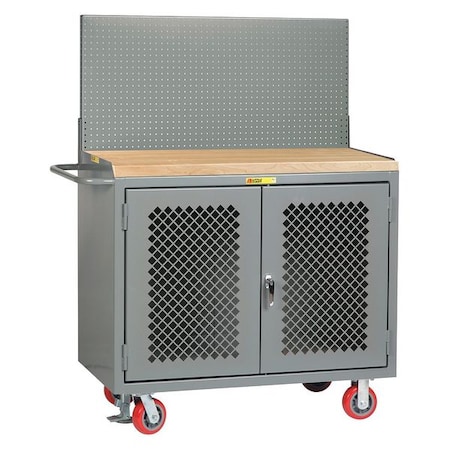 Little Giant Bench Cabinet, Pegboard Panel, Butch blk MJP2D-FL-PB