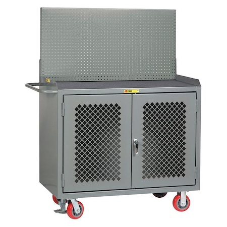 Little Giant Bench Cabinet, Pegboard Panel, Vinyl Mat MMP2D-FL-PB
