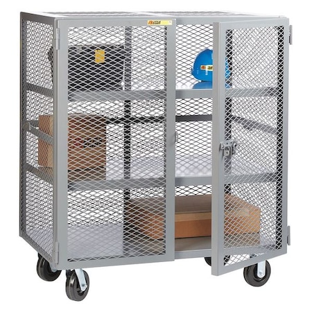 LITTLE GIANT Mobile Storage Locker, 2 Shelf, 24x60 SC2-2460-6PH