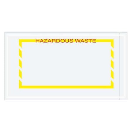 Tape Logic Tape Logic "Hazardous Waste" Document Envelopes, 5 1/2" x 10", Yellow, PK1000 PL482