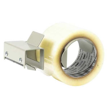 Scotch 3M H-123 Hand Held Metal Carton Sealing Tape Dispenser, 3", Gray, 1/Each TD3MH123