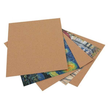 Partners Brand Heavy-Duty Chipboard Pads, 8 1/2" x 11", Kraft, PK750 CPHD8511