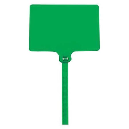 Partners Brand Cable Tie, 6 in L, Green, 120 lb Strength, 100 PK CTID81
