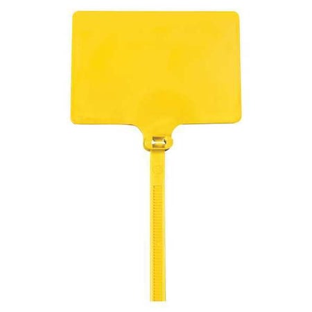 Partners Brand Cable Tie, 6 in L, Yellow, 120 lb Strength, 100 PK CTID82