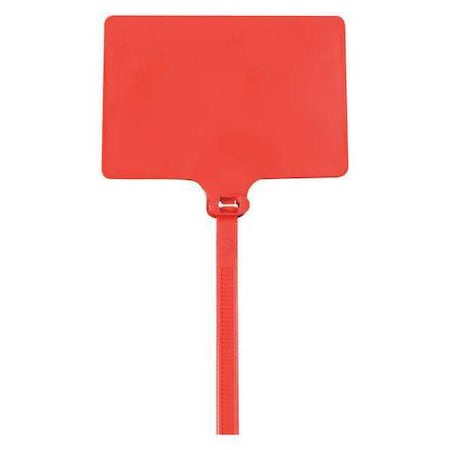 Partners Brand Cable Tie, 6 in L, Red, 120 lb Strength, 100 PK CTID80
