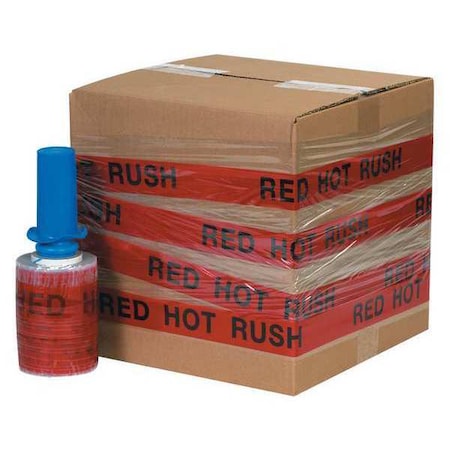 Goodwrappers IdentiWrap, RedHot Rush, 500 ft., PK6, 5" W x 500' L, Red/Black GOODID5RHR