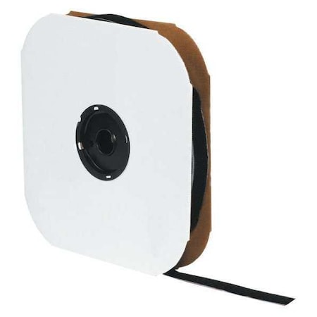 Tape Logic Reclosable Fastener, Rubber Adhesive, 75 ft, 1-1/2 in W, Black HLT117