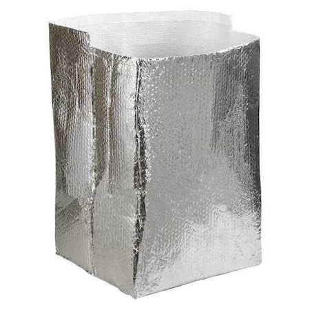 Partners Brand Insulated Box Liners, 16" x 16" x 16", Silver, PK15 INL1616