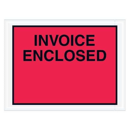 Tape Logic Tape Logic "Invoice Enclosed" Envelopes, 4 1/2" x 6", Red, PK1000 PL420