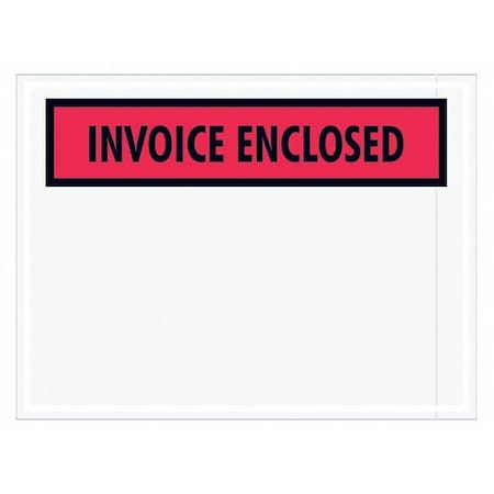 TAPE LOGIC Tape Logic® "Invoice Enclosed" Envelopes, 4 1/2" x 6", Red, 1000/Case PL463