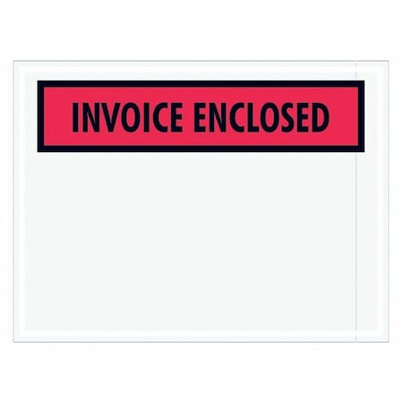 Tape Logic Tape Logic "Invoice Enclosed" Envelopes, 4 1/2" x 6", Red, PK1000 PL463