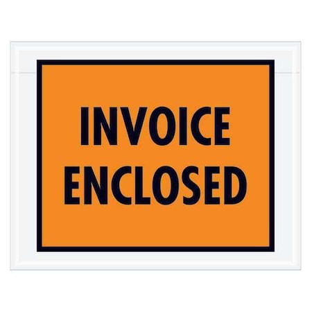 Tape Logic Tape Logic "Invoice Enclosed" Envelopes, 7" x 5 1/2", Orange, PK1000 PL415