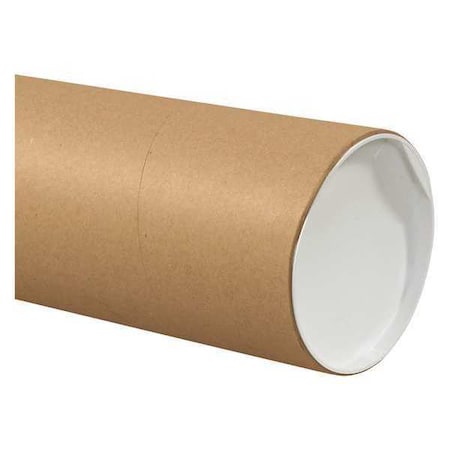 Partners Brand Jumbo Mailing Tubes, 6" x 60", Kraft, PK10 P6060KHD