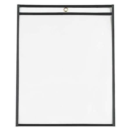 Partners Brand Stitched Job Ticket Holders, 11" x 14", Black, PK25 JTH106