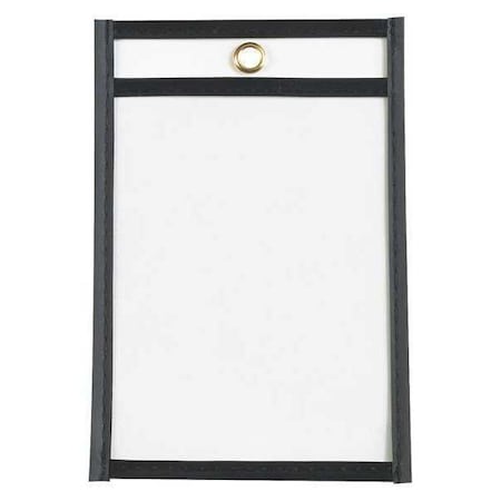 Partners Brand Stitched Job Ticket Holders, 4" x 6", Black, PK25 JTH101