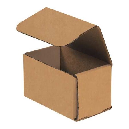 Partners Brand Corrugated Mailers, 5" x 3" x 3", Kraft, 50/Bundle M533K