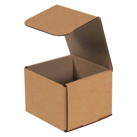 Partners Brand Corrugated Mailers, 5" x 5" x 4", Kraft, 50/Bundle M554K